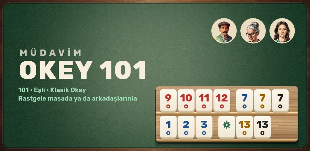 Müdavim Okey 101 - Online