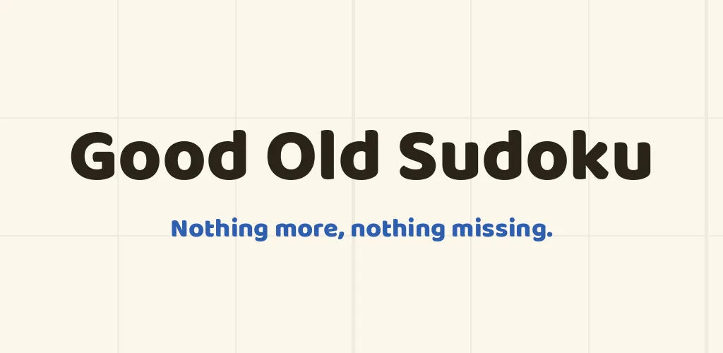 Good Old Sudoku