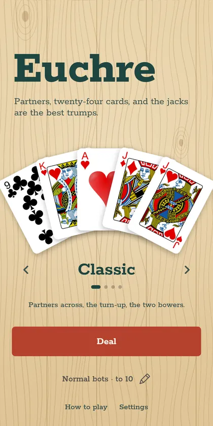 Euchre screenshot 2