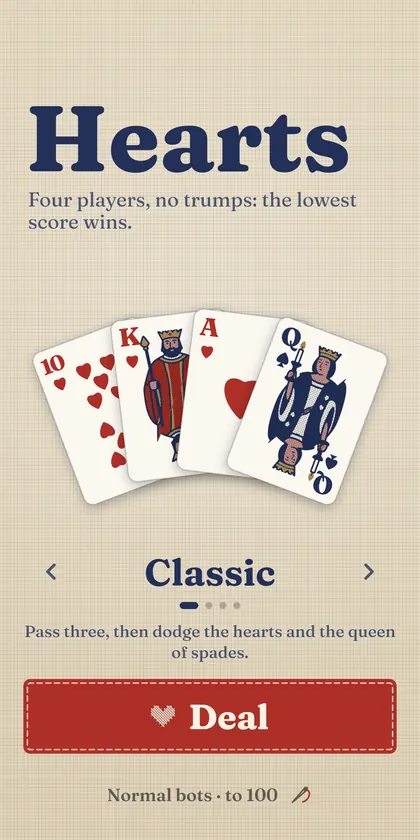 Hearts screenshot 2
