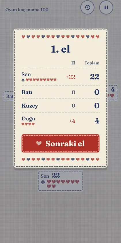 Hearts ekran görüntüsü 4