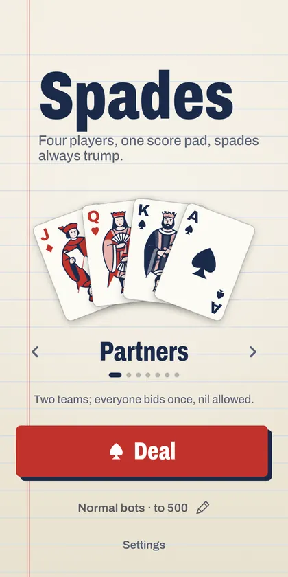 Spades screenshot 2