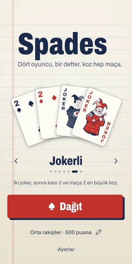 Spades ekran görüntüsü 3