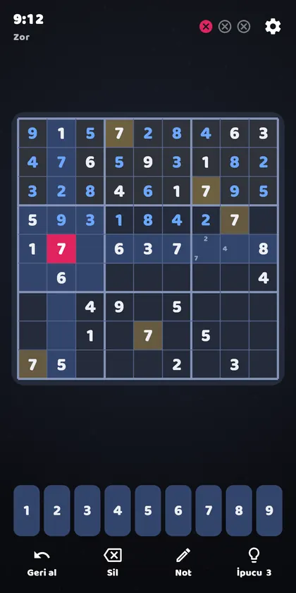 Bildiğin Sudoku ekran görüntüsü 2