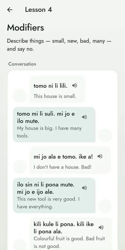 Toki Pona screenshot 2