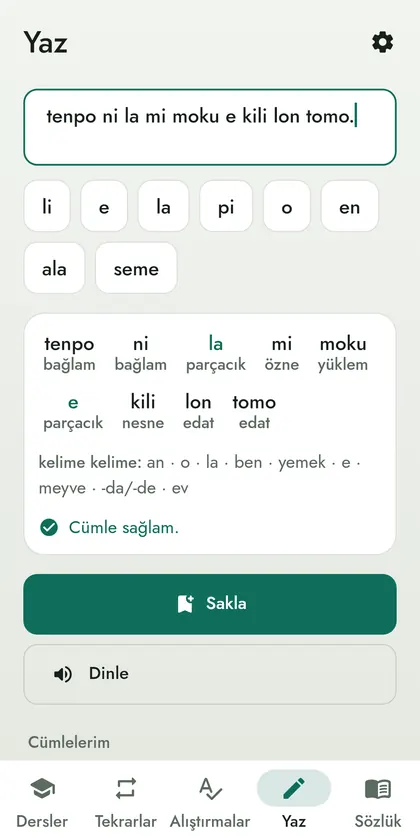 Toki Pona ekran görüntüsü 7